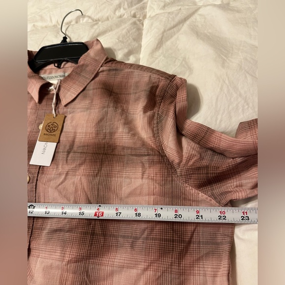 Outerknown Winddrift Plaid Button-Up Women's Top - NWT - Size L - Picture 11 of 12